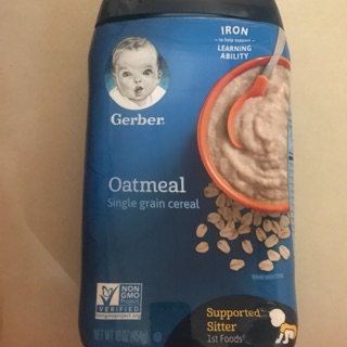 Bột yến mạch ăn dặm Gerber hộp lớn 454g