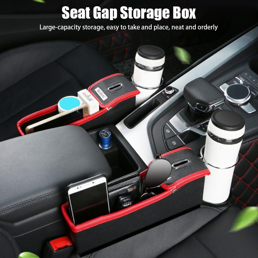 Hộp Da Lộn Đựng Vật Dụng Sắp Xếp Gọn Gàng Thông Dụng Cho Xe Hơi