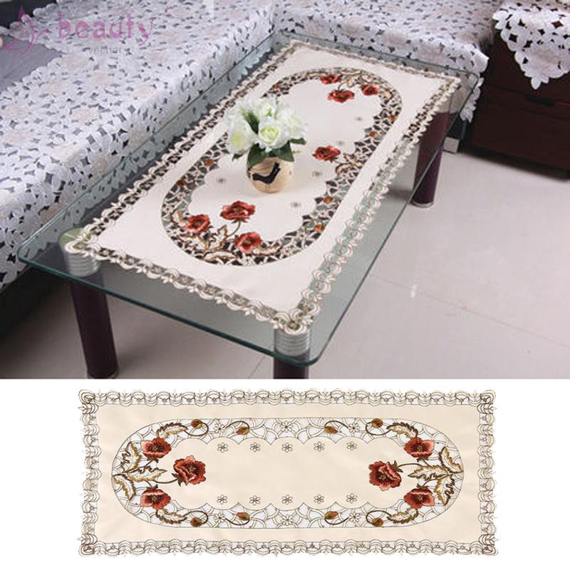 Khăn trải bàn đực ren bằng nhựa dùng cho trang trí kích thước 40*85cm