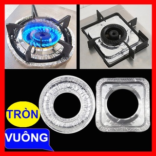 Combo 10 Miếng Giấy Bạc Lót Bếp Ga An Toàn Vệ Sinh, Tấm Chắn Dầu