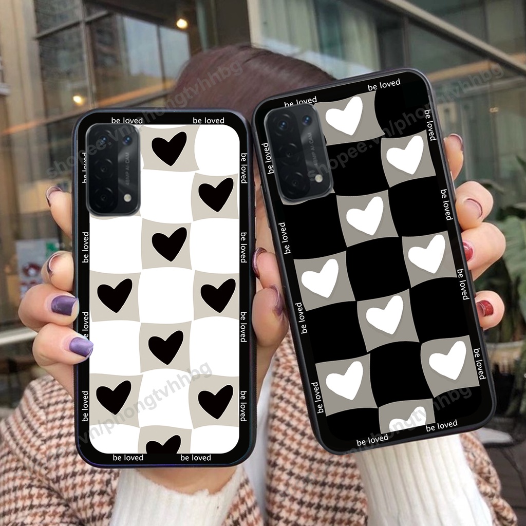 Ốp lưng Oppo A54 / A55 4G / A55 5G  ốp họa tiết trái tim caro, chuột mikey thể thao cực đẹp cute cực bền bỉ