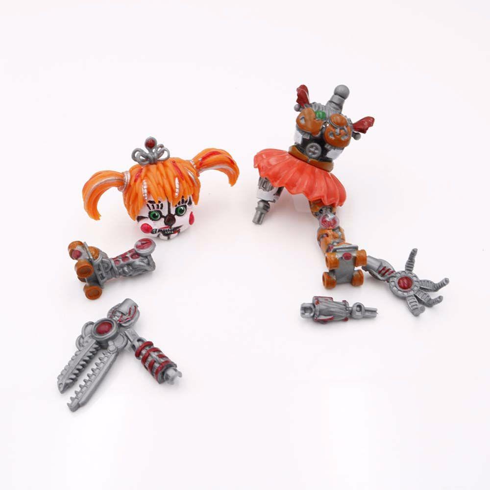 Cordellaub five nights at freddy's lightening fnaf nightmare pvc car trang trí chica anime vịt ngoại vi freddy bear mô hình sưu tầm