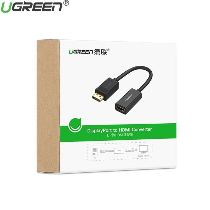 [Mã ELHACE giảm 4% đơn 300K] Cáp chuyển Displayport sang HDMI chính hãng Ugreen 40362