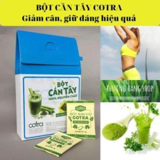 Bột cần tây sấy lạnh nguyên chất cotra, giảm cân thải độc cơ thể - hộp gói chia sẵn 60g
