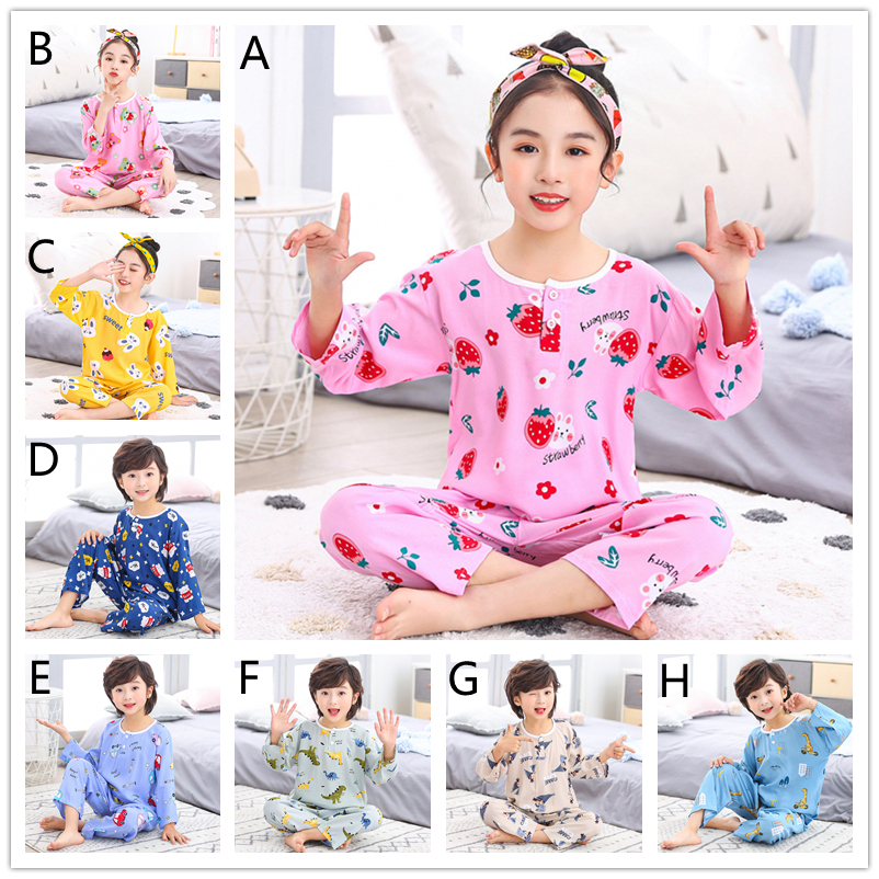 Bộ Đồ Ngủ 2 Món Bằng Cotton Giữ Ấm Cho Bé Trai