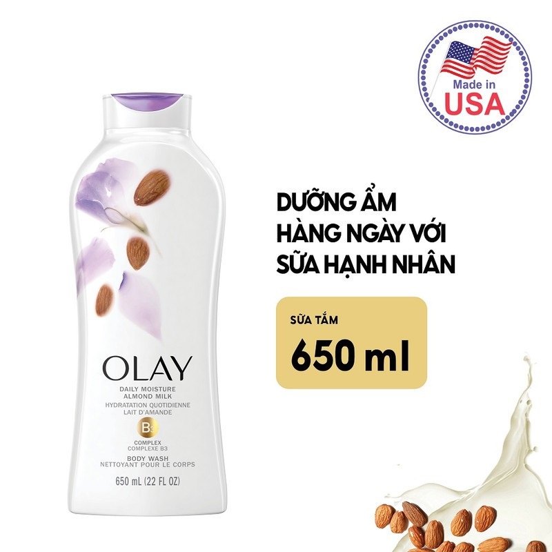 Sữa Tắm Olay hàng Mỹ 650ml (chuẩn chính hãng)