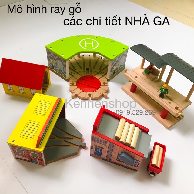 Xe lửa chạy pin và các chi tiết mở rộng cho mô hình gỗ