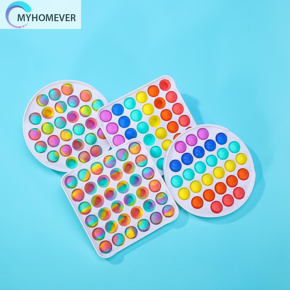 Đồ chơi bóp bong bóng màu cầu vồng tie dye giải tỏa căng thẳng cho người bệnh tự kỉ