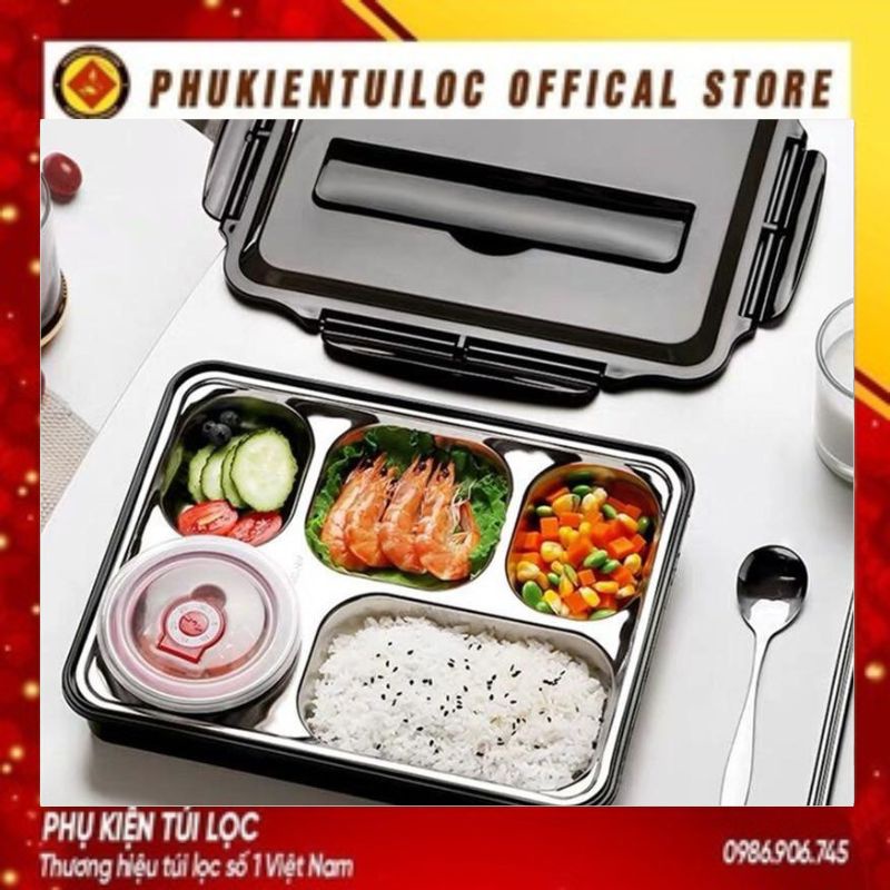 Hộp cơm Lunch Box nhiều ngăn xinh xắn, tiện lợi- Phukientuiloc.com