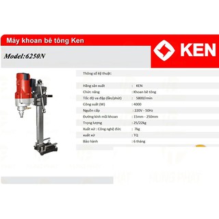 Máy Khoan Đá KEN 6250N