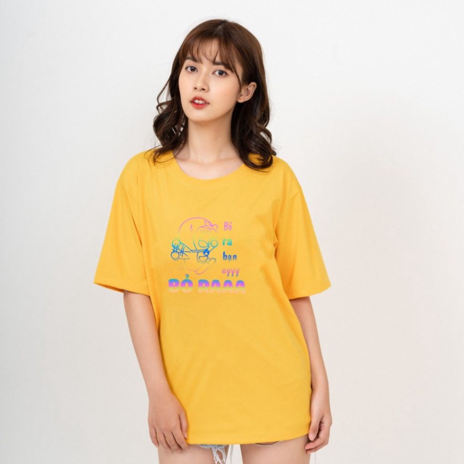 Áo Thun Nam Nữ Phản Quang Bỏ Ra Bạn Eyyy (Doremon) Form Body Hàn Quốc Chất Thun Cotton Thoáng Mát Thấm Hút Mồ Hôi