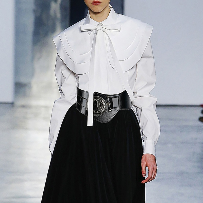 Thắt Lưng Bản Rộng Phong Cách Vintage Trang Trí Đầm