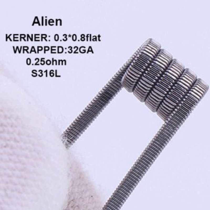 Cuộn dây điện trở nhiệt Alien (0.25ohm) 1 cặp (SS316L)