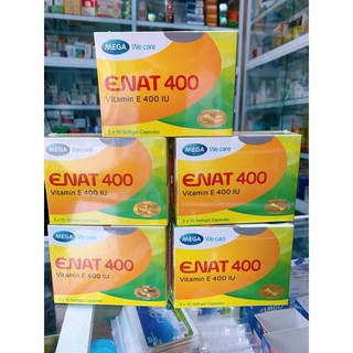 ENAT 400IU Viên uống đẹp da hộp 3 vỉ 10 viên