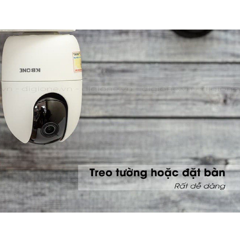 Camera IP Wifi KBONE 2M quay quét xoay 360° KBVISION H21PA H21PW H21P H21W H20W C20 1080p - Tiếng Việt