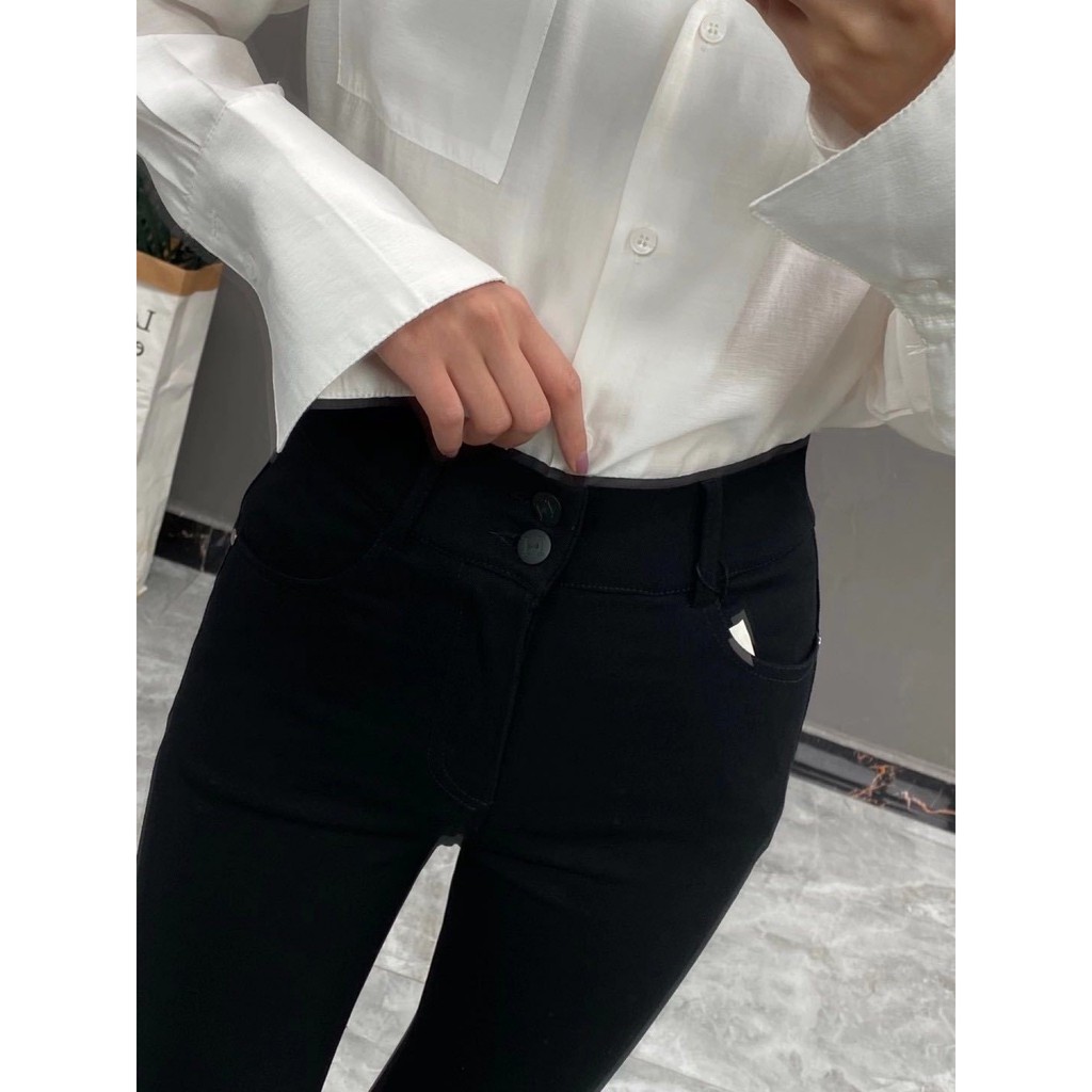 Quần Legging Nữ, Quần Legging Cạp Cao Gen Bụng 2 Khuy Có Khóa Co Dãn 4 Chiều,Full hộp HM - Đủ Size Từ 40 - 72kg | BigBuy360 - bigbuy360.vn