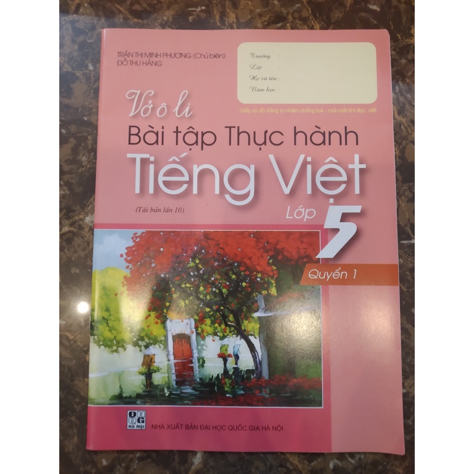 Sách - Combo Vở Ô Li Bài Tập Thực Hành Tiếng Việt Lớp 5 (Quyển 1 + Quyển 2)