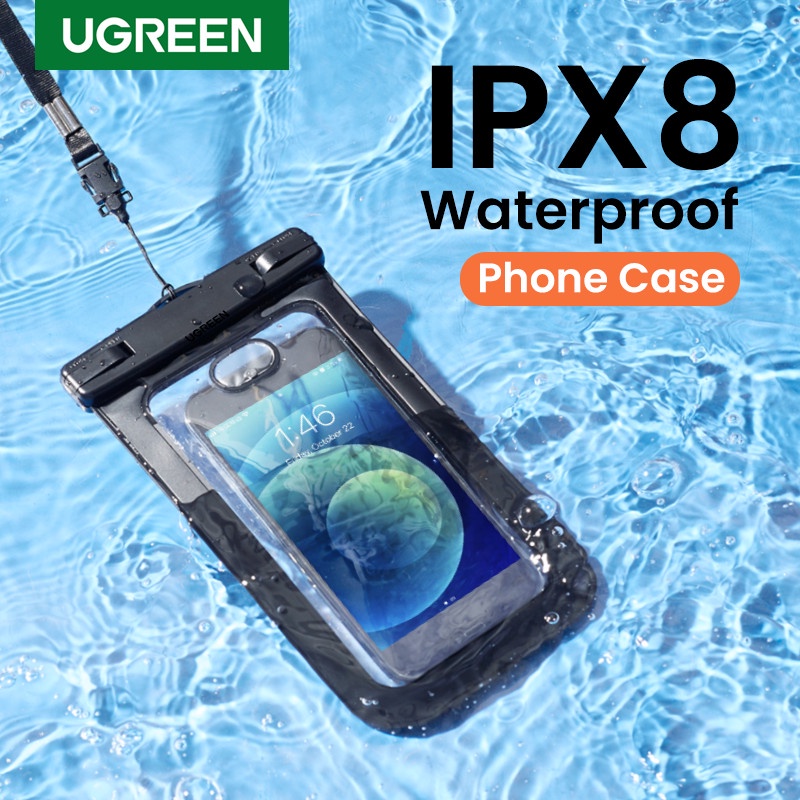 Túi đựng điện thoại chống nước UGREEN 50919 LP186 tiêu chuẩn IPX 8, độ sâu 20m (màng hình 4&gt;6.5inch)