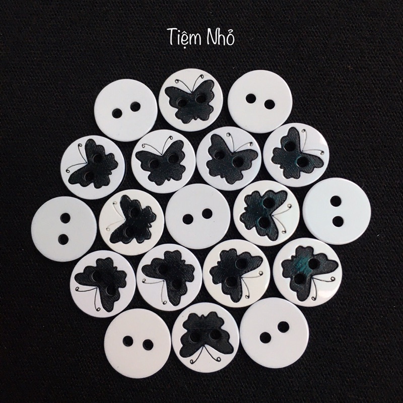 Nút áo sơ mi kích 1.2cm