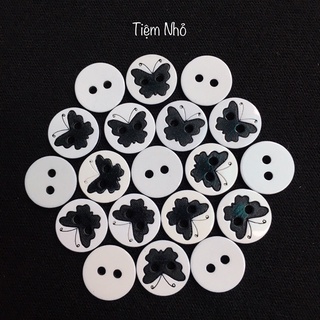 Nút áo sơ mi kích 1.2cm