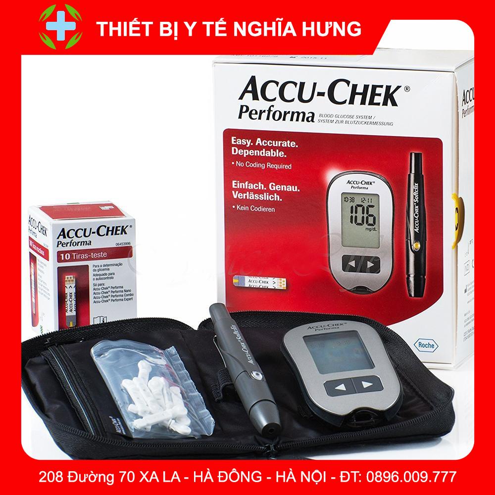 Máy Đo Đường Huyết accu-check Performa đủ bộ