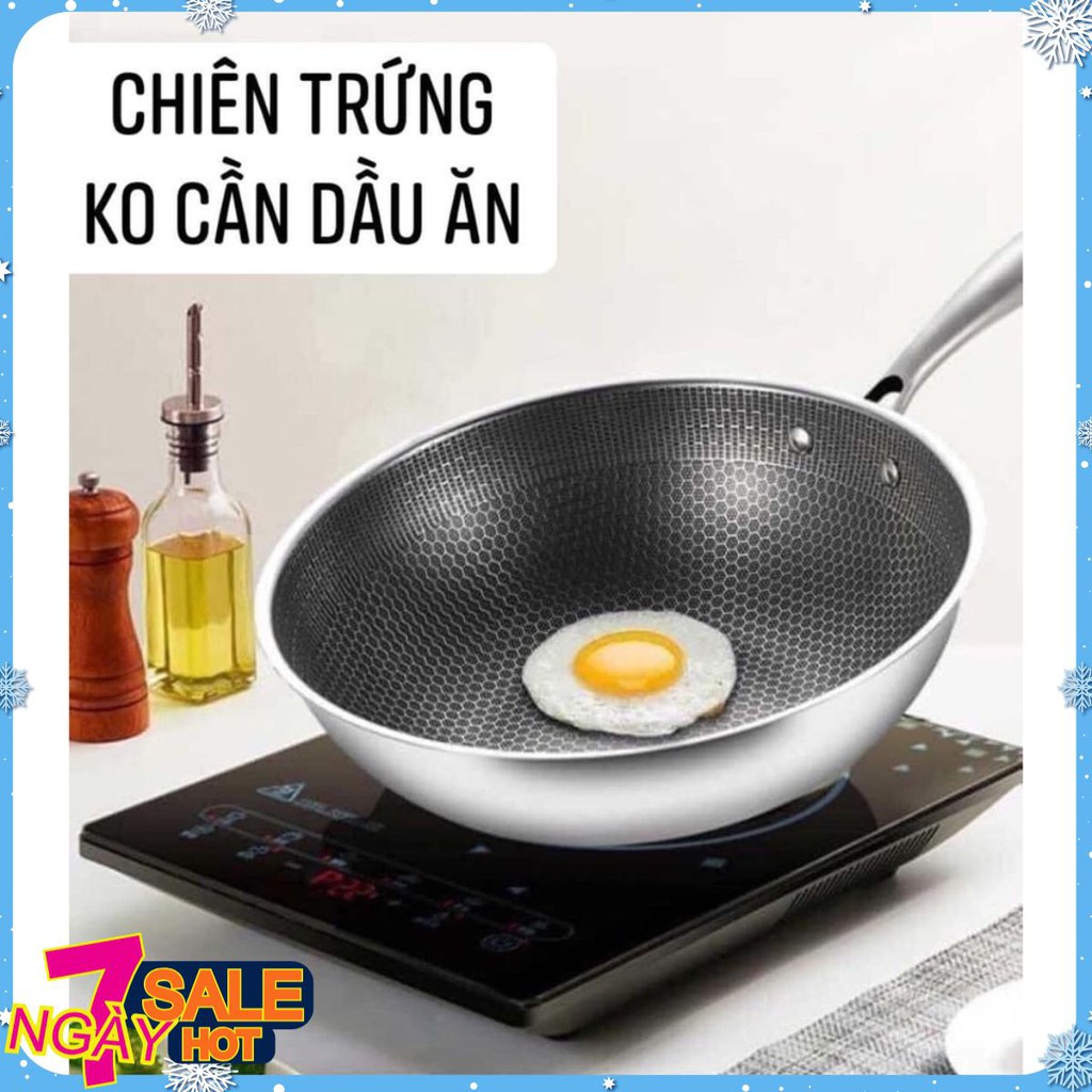 Chảo vân tổ ong sâu lòng size 32cm siêu chống dính