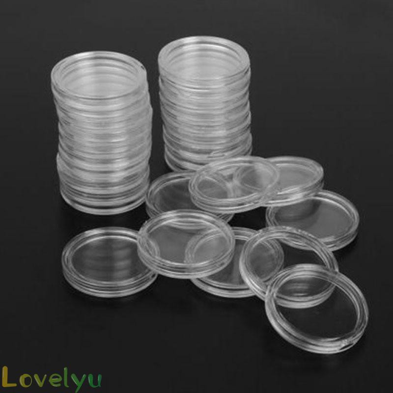 Coin Capsule High transparency coating Neatly trimmed edge Use and carry Round Storage Protection Containers 23mm