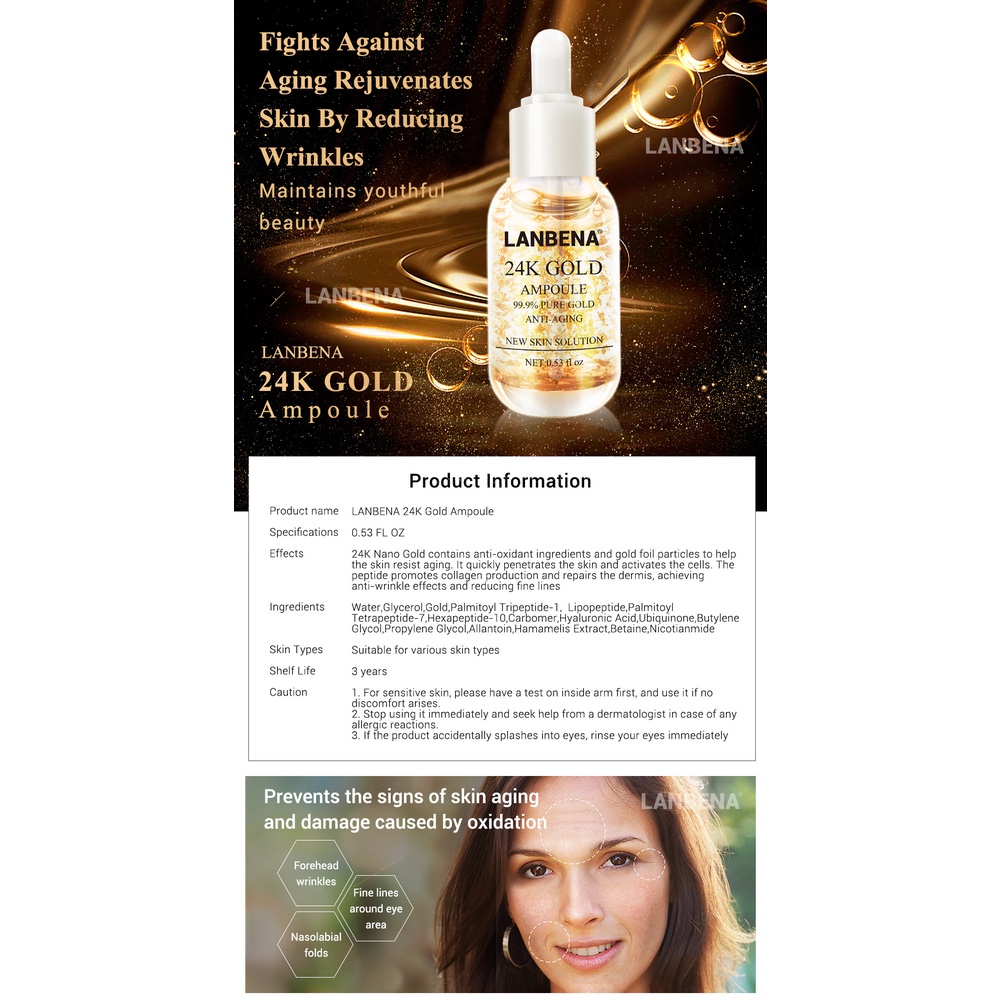 Tinh chất vàng 24K Poise 15ml | BigBuy360 - bigbuy360.vn