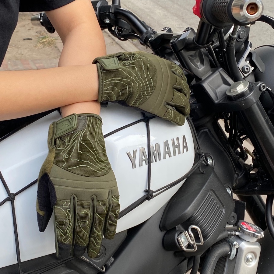 Găng tay vải Raw Moto 1 dành cho người đi phượt bằng xe máy Arrow