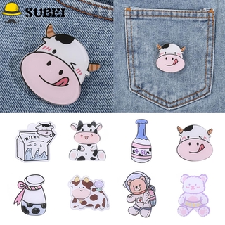 Ghim cài áo hình chú bò hoạt hình dễ thương cho cả nam và nữ
