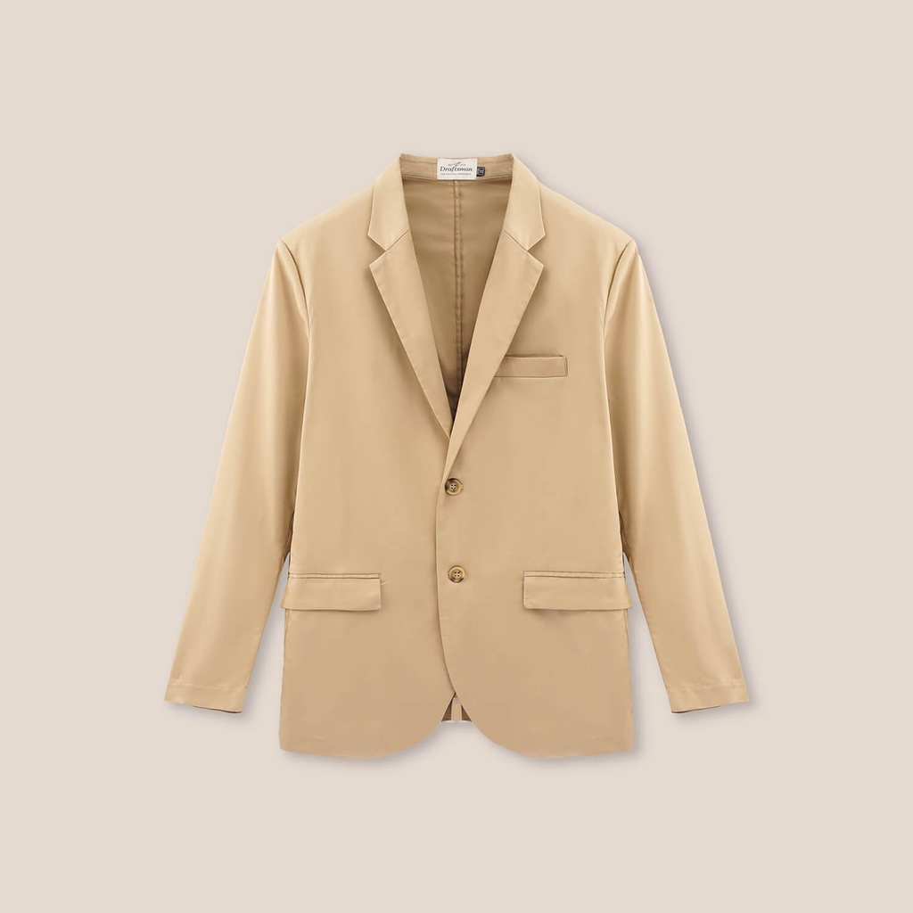 Áo Khoác Blazer Kaki Beige - Thời Trang Nam Draftsman