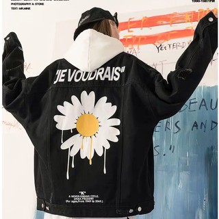 Áo khoác jeans Hoa Cúc