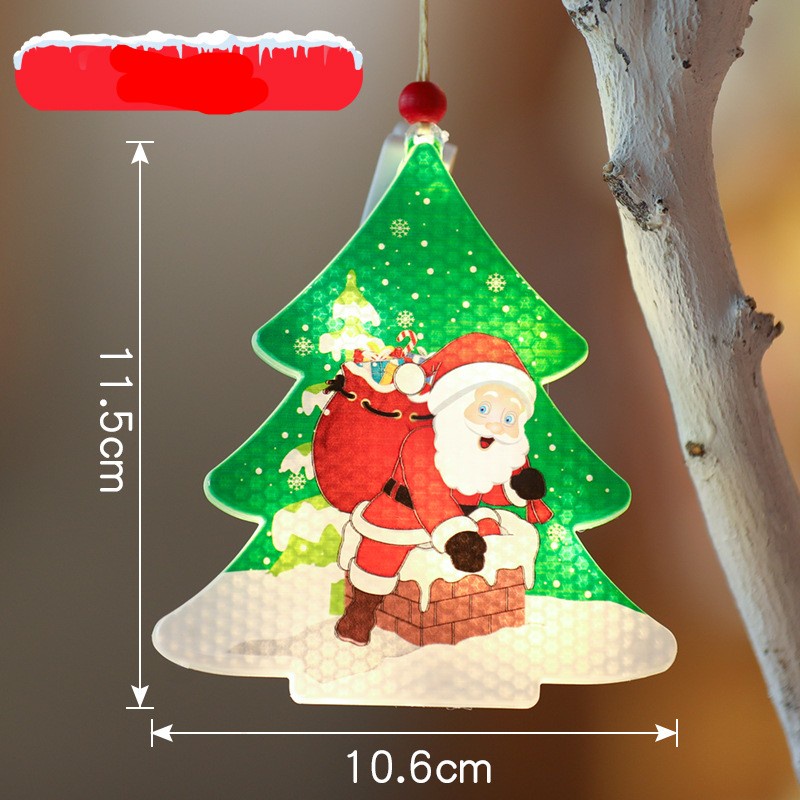 Dây đèn LED hình cây thông Noel trang trí phòng ngủ cho bé