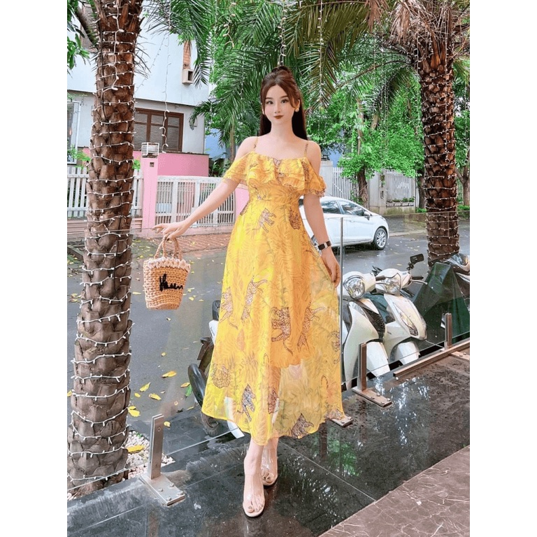 (Free ship) Mẫu Mới Thiết Kế Hợp Thời Trang --- Đầm Hai Dây Dáng Xuông Cực Xinh UP VLTN Shop