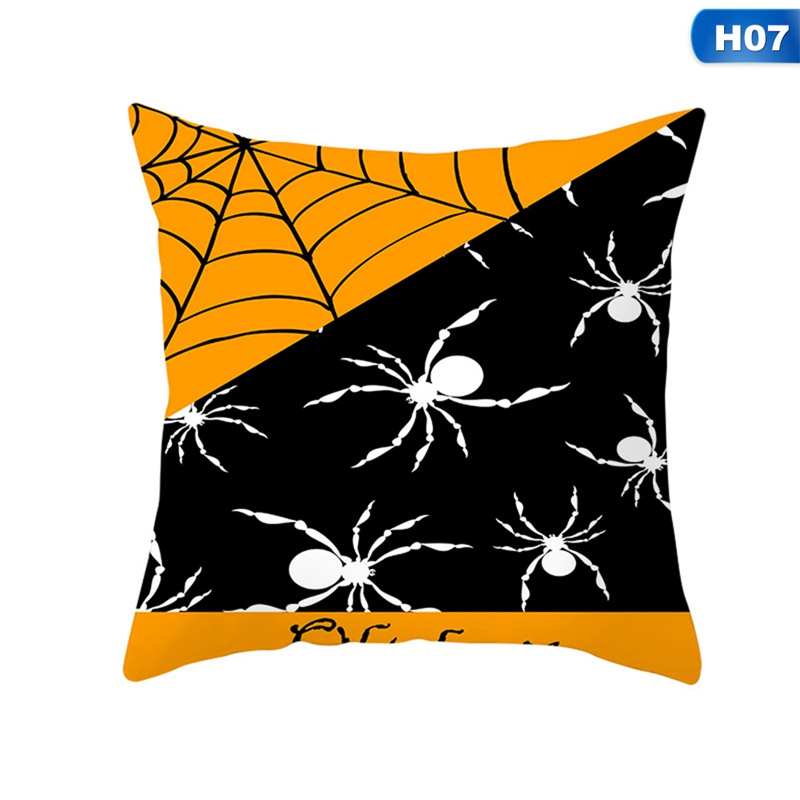 Dễ Thương Vỏ Gối Sofa Hình Bí Ngô Halloween