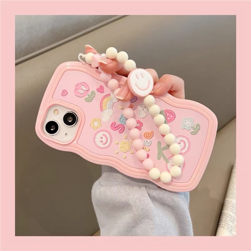 Ốp Iphone Smile hồng cute 13 Pro Max/13/13 Pro/12 Pro Max/12/212 Pro/11 Pro Max/11/Xs Max/X/Xs/8 Plus/7 Plus