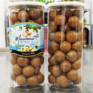 Hạt Macca Úc nứt vỏ ( hũ 500gr )