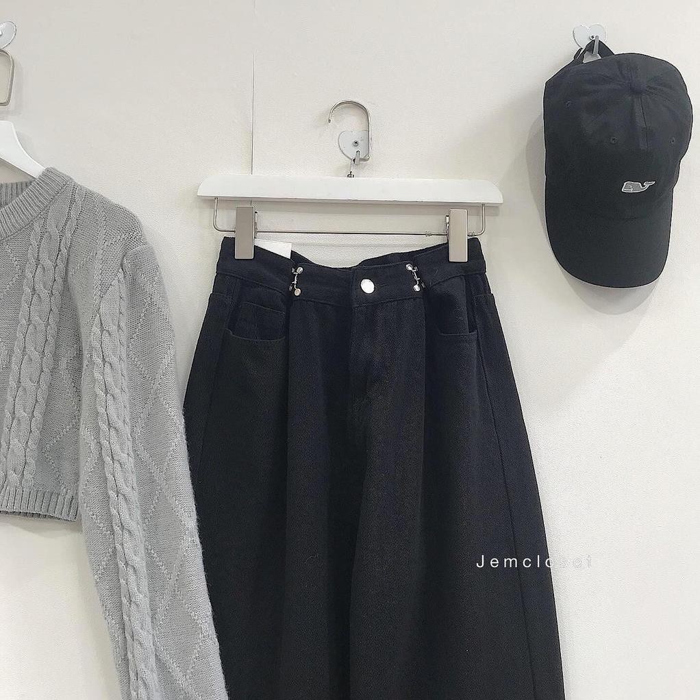 Áo croptop len Season tay dài -1801