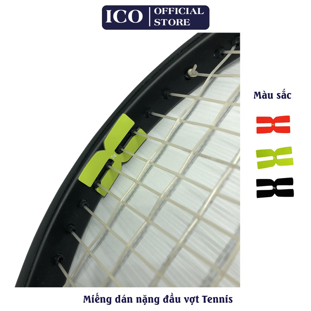 Miếng dán silicon 3g tăng độ nặng đầu cho vợt Tennis ( 6 Miếng)