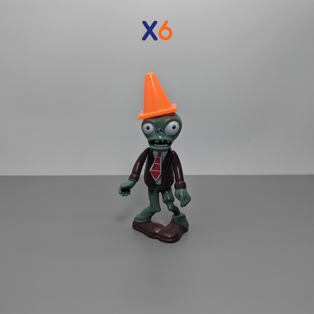Zombie hoa quả nổi giận nhựa plastic nhẹ trang trí bánh kem, phụ kiện trang trí bánh sinh nhật