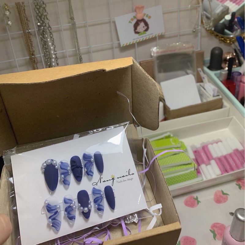 NAIL BOX MÓNG ÚP THIẾT KẾ - KÈM THEO DŨA VÀ KEO GẮN
