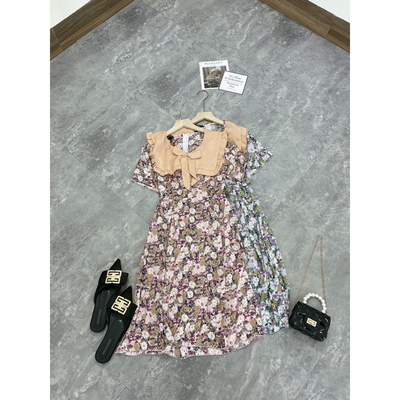 váy hoa cổ bèo tiểu thư shop sun soc | BigBuy360 - bigbuy360.vn