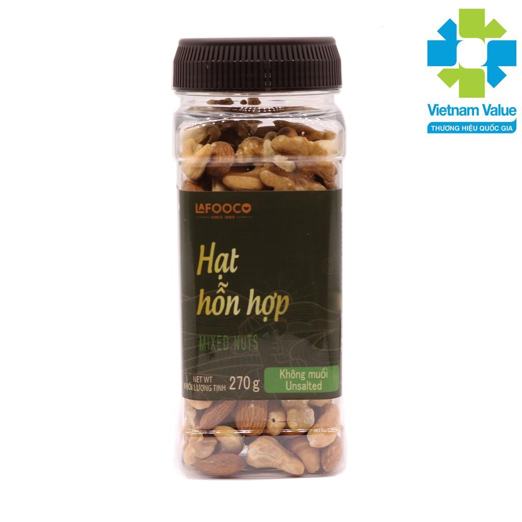 Hạt hỗn hợp không muối LAFOOCO 270g Unsalted mixed nuts