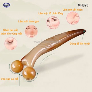 Dụng cụ lăn massage nâng cơ mặt và body bằng sừng - HAHANCO - MH825