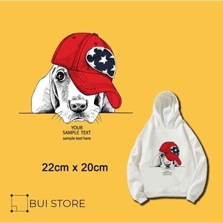 Miếng ủi truyền nhiệt offset dán trang trí quần áo hình DOG 04