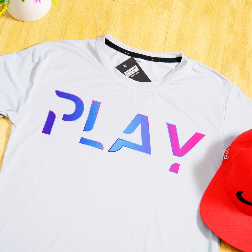 Áo thun nam dài tay in hình Play - áo giữ nhiệt nam, co dãn 4 chiều | BigBuy360 - bigbuy360.vn