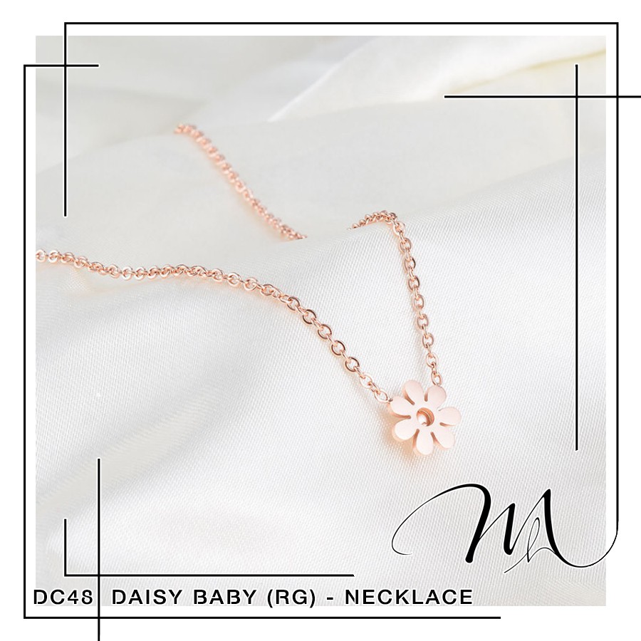 Dây chuyền Titan hoa cúc nhỏ xinh xắn đơn giản - Măng’s House DC48-1