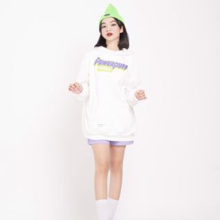 Áo POWERPUFF HOODIE (trắng)freesize