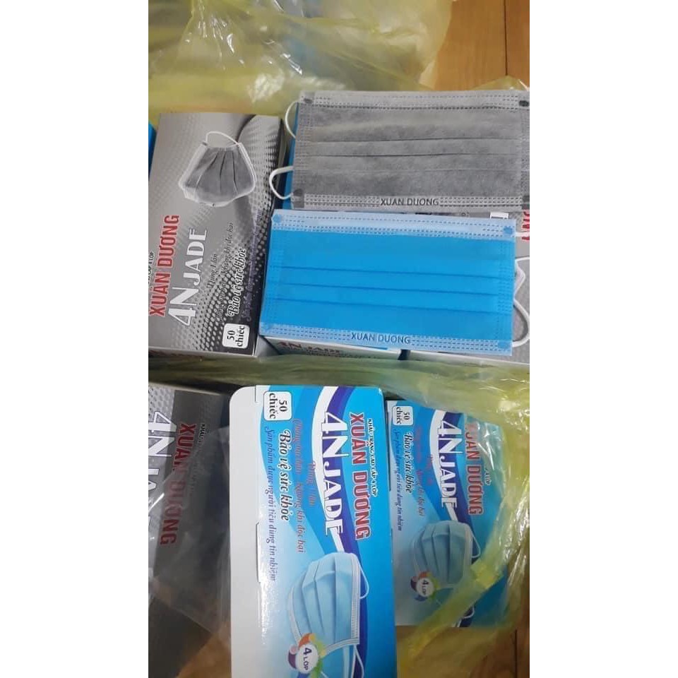 Khẩu trang y tế Xuân Dương 4 lớp hộp 50 cái