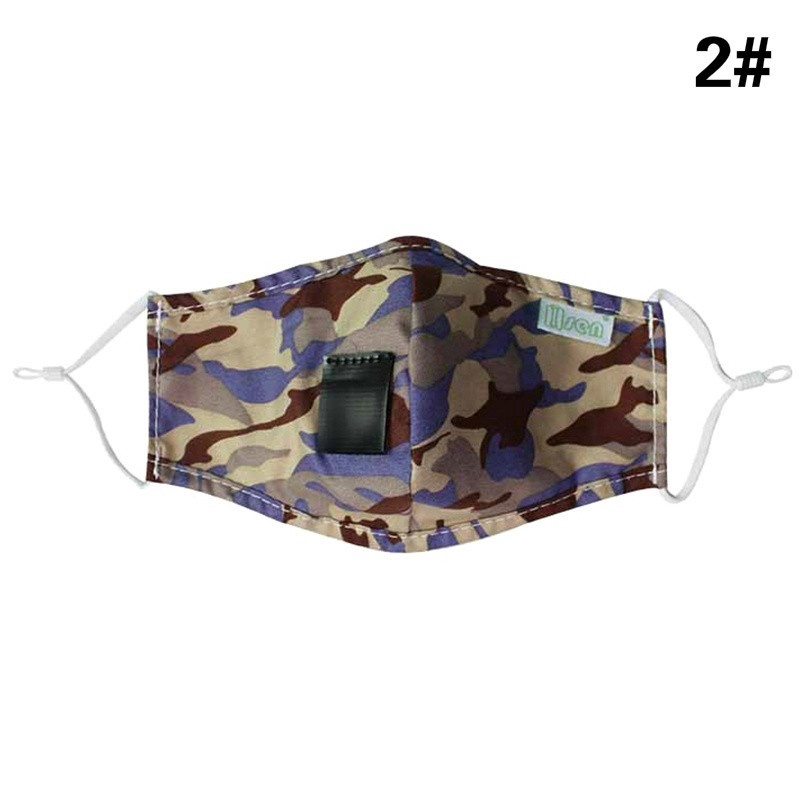 (Hàng Mới Về) Khẩu Trang Cotton Chống Bụi Thoáng Khí Họa Tiết Rằn Ri | BigBuy360 - bigbuy360.vn